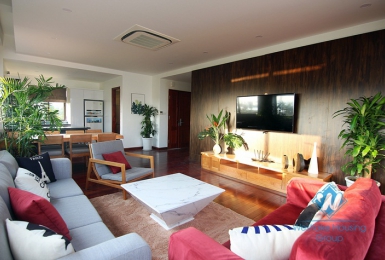 An amazing brand new 4 bedroom apartment for rent in Tay ho, Ha noi